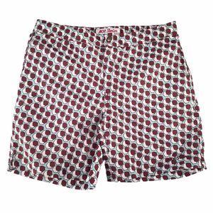 Mr Swim Trunks Burgundy Hexagon NWT $75